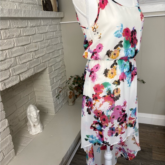 Ardene White Floral High-Low Dress - Picture 3 of 5